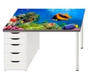 Защитный коврик для стола Ikea, коралловые рифовые рыбы