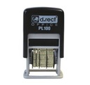 Штамп даты PL100 черный D.RECT