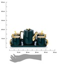 Набор кофейных сервизов Noah Green Gold, золотой, зеленый, на 4 персоны, 10 шт.