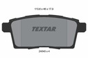 TEXTAR 2454501 ZAPATAS DE FRENADO 