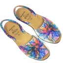 САНДАЛИИ ЖЕНСКИЕ ИЗ ИСПАНСКОЙ КОЖИ, РАЗНОЦВЕТНЫЕ - 39