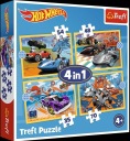 Пазл Trefl 4в1 Hot Wheels Vehicles