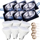 6 светодиодных галогенных СВЕТИЛЬНИКОВ С ПОДВИЖНЫМ СТЕКЛОМ GU10 8 Вт