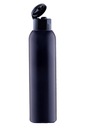 CZARNA BUTELKA ECO HDPE 100ml FLIP TOP CZARNY MAT