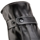 Pánske kožené hmatové rukavice čierne Dĺžka krátka
