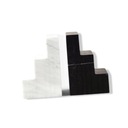 КНИЖНЫЕ СТОЙКИ ДЛЯ ЛЕСТНИЦЫ КУБ - МРАМОР