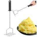Толкатель для картофеля 37,5 см, пресс-пресс, тестомес для овощного пюре, серебро