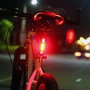 LED aku svetlo na bicykel počítadlo km + zadné svetlo, tachometer, zvonček Hmotnosť 200 g