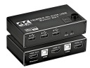 ПЕРЕКЛЮЧАТЕЛЬ KVM HDMI 2.0 USB-ПЕРЕКЛЮЧАТЕЛЬ 4K/60 Гц 3xUSB + КАБЕЛИ