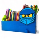 Настольный органайзер KAJAWIS XL в стиле NINJAGO, мелки LEGO NINJA DRAWER ECO