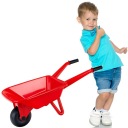 БОЛЬШАЯ ДЕТСКАЯ КРАСНАЯ САДОВАЯ ТАЧКА ДЛЯ ПЕСКА