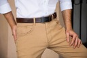 Ремень мужской кожаный BETLEWSKI для джинсов SKÓRA, прямая пряжка