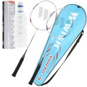 WISH Набор ракеток для бадминтона в футляре + 6 нейлоновых воланов