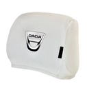 Чехлы на подголовники Dacia с логотипом, 2 шт. Белые.