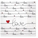 Бумажные салфетки Love Connection 33х33см 20 шт.