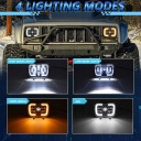 2 SZT. 7 \\'\\' РЕШІТКИ LED, ПРЯМОКУТНИЙ РЕШІТКИ Z WYSOKIM SYGNALEM SKR  фото 9