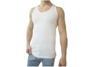 Мужская футболка в полоску, белая, XL, 100% хлопок