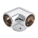 Угол трехсторонний, замок, трубы 25мм, хром.