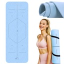 ПРОТИВОСКОЛЬЖАЮЩИЙ КОВРИК ДЛЯ ЙОГИ С УЗОРОМ ДЛЯ ЗАНЯТИЙ ПРОЧНЫЙ УДОБНЫЙ БОЛЬШОЙ