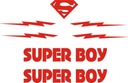 Наклейки SUPER BOY для мальчика на велосипеде 159-4