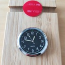 Декоративная аналоговая наклейка на автомобильные часы, хром, черный/черный PL