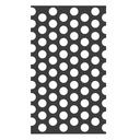 Перфорированный лист 1000 x 500 Siee Raw Steel GR 1 мм RV 10-15 колеса 10 мм