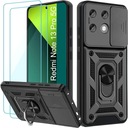ARMOR RING ЧЕХОЛ 360° + СТЕКЛО 2 шт для XIAOMI REDMI ПРИМЕЧАНИЕ 13 PRO 5G