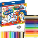 Мелки BAMBINO WOODEN, ТОЛСТЫЕ, 24 ЦВЕТА + ТЕМП.