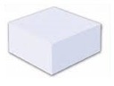 КУБИК БЕЛЫЙ БУМАЖНЫЙ СКЛЕЕННЫЙ 9x9x9