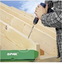 Шурупы WIROX для деревянных конструкций, коническая головка 8x180 мм SPAX упаковка 50 шт.