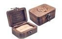 Шкатулка для обручальных колец - Бохо, Рустик, Гравировка