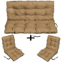 Мебельные подушки из РОТАНА 180х60х50 комплект 2+1 бежевый