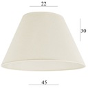 ЛАМПАС для торшера 8S структура ecru 45/30 абажур