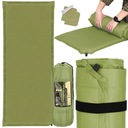 САМОНАДУВАЮЩИЙСЯ КОВрик МАТРАС 180х50см МЯГКИЙ ЗЕЛЕНЫЙ ПЛОТНЫЙ НАМАТРАСНЫЙ ПОКРЫТИЕ