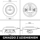 LOFT RETRO VINTAGE ZÁSUVKA 230V UZIOM ČIERNA JLM Kód výrobcu C-01-012