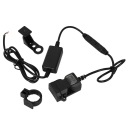 BEZPIECZNA I WYGODNA ЧЕРНАЯ ЗАРЯДНОЕ USB DUAL ПРИВОД DO ТЕЛЕФОНА NA МОТОЦИКЛ  фото 7