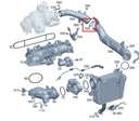 MERCEDES DIESEL OM654 Tesnenie vzduchového potrubia turbodúchadla Výrobca dielov Mercedes