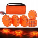6X FLARA WARNING BLYSKOWA 12+3LED LED BEAM HEADLIGHT STROBOSCOPE POMARANCZOWA  photo 13