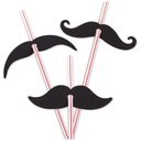 Соломинки сломанные MUSTACHE 12 шт.