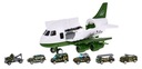 Военный самолет 2в1 для детей 3+ Парковка + 6 весенних машин 1909D6