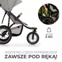 Kinderkraft Helsi Grey Wózek spacerowy Kolor Odcienie szarości i srebra