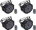 Перезаряжаемый светодиодный прожектор, 36 светодиодов RGB Par r