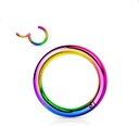 Серьга-кликер, разноцветный пирсинг 1.2/11