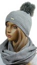 KOMPLET CZAPKA + KOMIN pompon # 12