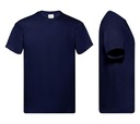 T-SHIRT KOSZULKA FRUIT OF THE LOOM deep navy L Model Original T - 145