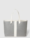 Tommy Hilfiger Kabelka ICONIC TOMMY TOTE WOVEN Dominujúci vzor logo