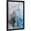 Картина в мраморной акварельной синей рамке, 33х43см.