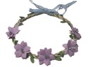 Фиолетовый ободок в стиле крещения в стиле бохо