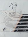 НАБОР SKETCHBOOK A5 КАРАНДАШИ 13 ЛАСТИК ТЕМПЕР