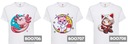 Detské biele tričko ako darček Zajačik KUROMI YIN YANG Vzory - 134 Vláknové zloženie 100% Bawełna